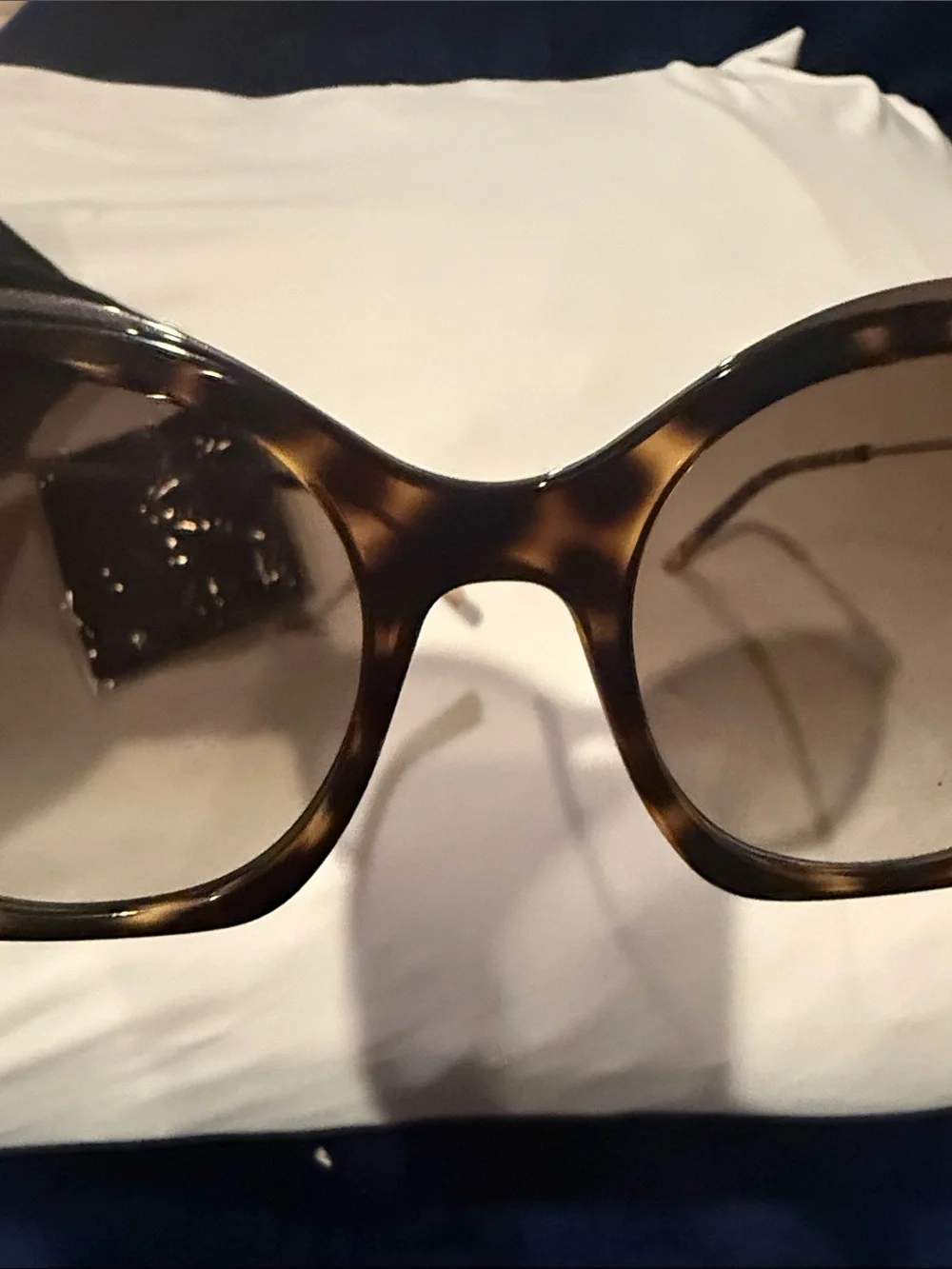 Calvin Klein Tortoiseshell Frame Sunglasses with Brown Lenses NWT
